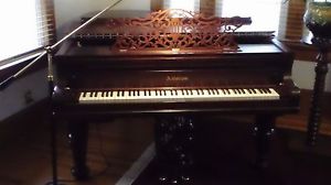 Antique Restored 1897 Ahlstrom Grand Piano With Player