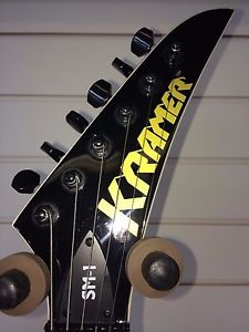 Kramer SM-1 Black EMG Floyd Rose Guitar EVH D-Tuna