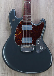 Ernie Ball Music Man Stingray Guitar, Charcoal Frost, Rosewood Board, Trem
