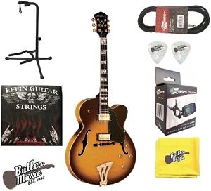Washburn J5TSK Semi-hollow Archtop Electric Guitar w/Case, Stand + More SALE!!!