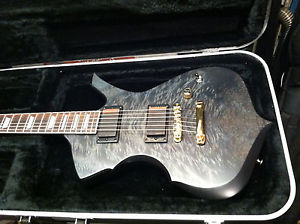 custom handmade 6 string guitar burl top gotoh tuners case included