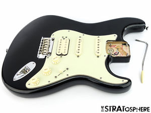American Fender Deluxe PLUS HSS Strat LOADED BODY USA Stratocaster S1 Black SALE