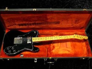 Fender 1978 Telecaster Custom Black / Maple Used  w/ Hard case