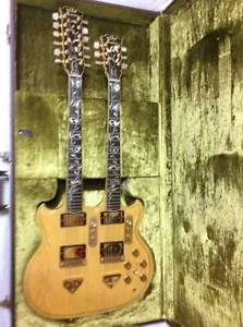 1979 Ibanez 2670 Artwood Twin Double Neck Electric Guitar Japan Super Rare w/HC