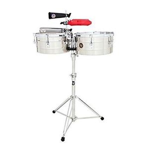 LATIN PERCUSSION 13 14 STEEL TIMBALES LP256-S