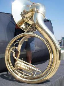 JUMBO BBb SOUSAPHONE CLASSIC BRITISH BESSON DESIGN. NATURAL BRASS FINISH. 2017