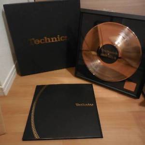Technics SL-1200 MK6K1 35th Anniversary Gold Disc & Booklet & Plate Limited Rare