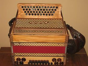 Slovenian Krainerland Professional 4 Row Diatonic Button Box Accordion G,C,F,Bb