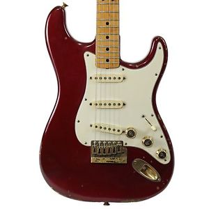 VINTAGE 1981 FENDER "THE STRAT" STRATOCASTER ELECTRIC GUITAR CANDY APPLE RED