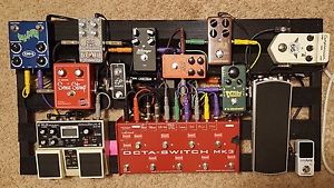 Giant Pedalboard With 14 Pedals, MONO case, & Cables Included