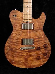 Forshage custom electric guitar koa top
