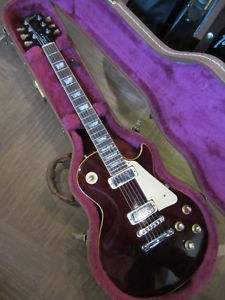 Gibson Les Paul Deluxe 1975 Vintage Wine Red Maple Top E-Guitar Free Shipping