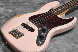 Fender Flea Jazz Bass Road Worn Faded Shell Pink Electric Bass Guitar