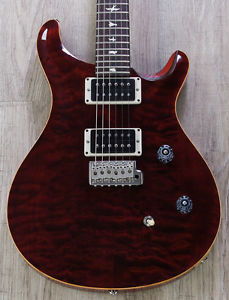 PRS Paul Reed Smith CE 24 MSL Special Run Quilt Top Guitar, Black Cherry