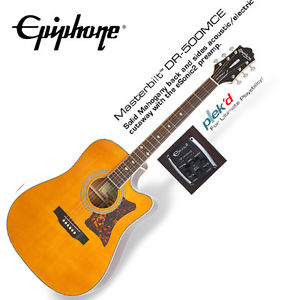 Epiphone Masterbilt DR-500MCE Acoustic Natural (NA) EMECNANH3