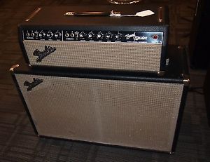 Vintage 1965 USA Fender Bandmaster head with matching 2x12 cabinet