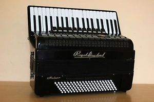 Royal Standard ( Weltmeister ) Meteor 120 Bass LMMH Accordion Fisarmonica Black