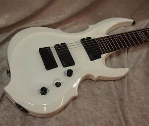 LTD FRX-407 seven string electric guitar in white finish