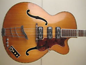 1960 HOFNER 463 E3 ARCHTOP,Jazzgitarre. Massive Fichtendecke!