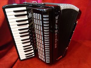 NEW Weltmeister Piano Accordion Black Achat 80 34/80 LMM From Germany