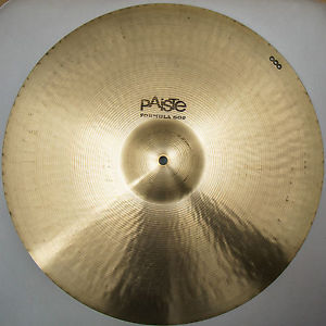 Vintage Paiste Formula 602 Black Logo 20” Paperthin cymbal becken