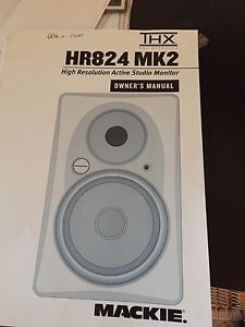 2 Mackie 824 Studio Monitors