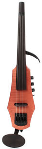 NS Design CR4 4-string Electric Violin, Maple & Ebony - Amber w/ Hardshell Case