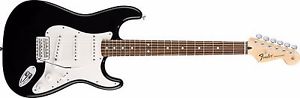 FENDER STANDARD STRAT / STRATOCASTER BLACK R/W