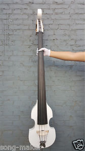 New 3/4 silent Electric Upright Double Bass Finish yinfente  White Solid wood