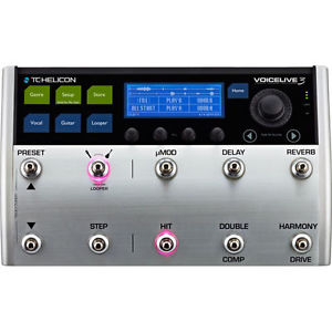 TC Helicon VoiceLive 3 Vocal Guitar FX Multi-Track Looper Effects Processor -NEW