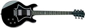 LAG RR1500 Roxane Racing Black Guitar