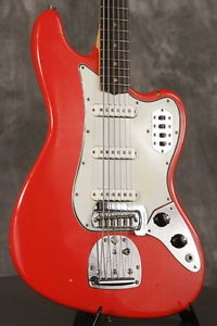 RARE 1963 pre-CBS Fender BASS VI original custom color FIESTA RED!!!