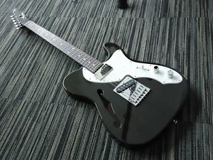 Freedom Custom Guitar Research Black Pepper Rose Transparent E-Guitar Hollow