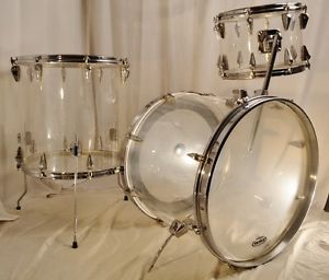 Zickos 22/14/18" Drum Set - 1970s Acrylic