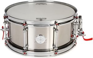 Dunnett Stainless Steel Snare Drum - 6.5"x14" - Po