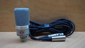 Neumann TLM 102 Condenser Diaphragm Studio Plug-in Pro Shure Silver Microphone