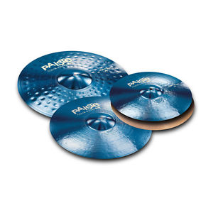 Paiste Color Sound 900 Blue 4 Piece Rock Cymbal Set/Free Cymbal Bag-Sticks/NEW