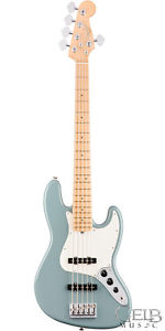 Fender American Pro Jazz Bass V Electric Bass Guitar in Sonic Gray - 0193952748