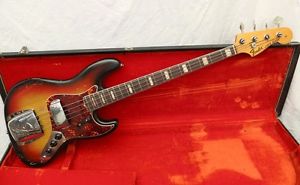 1970 FENDER JAZZ BASS -  SUNBURST - OHSC - ANDY BAXTER BASS