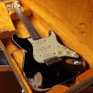 Fender Custom Shop TBC 1960 Stratocaster Heavy Relic -Black- 2013 FROM JAPAN/512