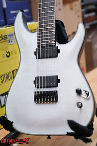 Schecter KM-7 Keith Merrow Signature Guitar Trans White Satin NEW