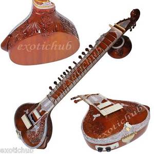 SURBAHAR~SITAR~FLAT WOODEN TUMBA~ELECTRIC SYSTEM~DESIGNER TUN WOOD~GREAT SOUND~