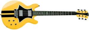 LAG RR1500 Roxane Racing Yellow Guitar