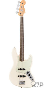 Fender American Professional Jazz Bass Guitar Olympic White W/Case - 0193900705