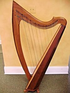 Triplett Eclipse  Walnut Lever Harp Celtic Harp Used non Pedal Harp NO RESERVE