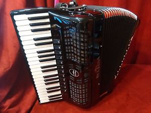 NEW Beltuna Piano Accordion Prestige IV Black LMMH 41 120 Made in Italy