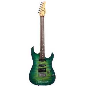 Schecter USA Custom Shop Sunset Custom II HSS Caribbean Burst