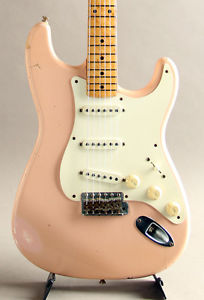 FENDER CUSTOM SHOP 50s Stratocaster Relic Shell Pink 1996 E-Guitar