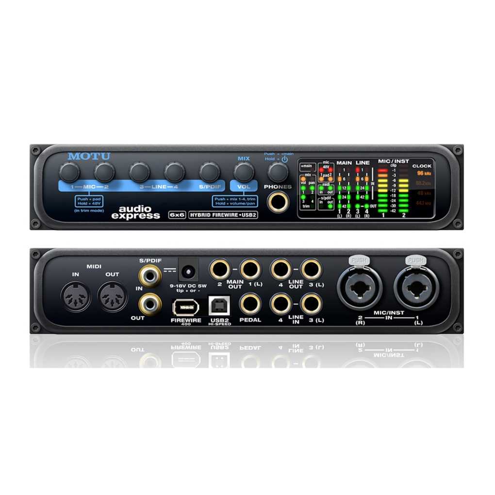 MOTU AUDIO Express Hybrid Interfaccia Audio 6 In & 6 Out USB/Firewire