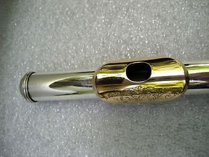 Custom Made VERNE Q. POWELL BOSTON Sterling Silver & 19.5K Gold Flute Headjoint